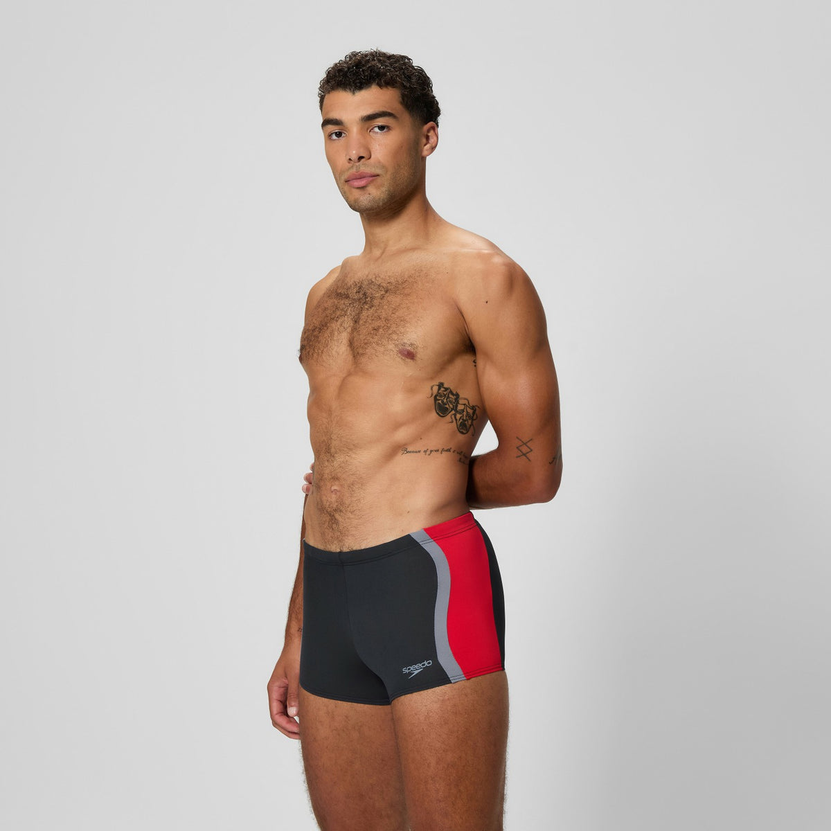 Speedo Splice Aquashorts Black/Red