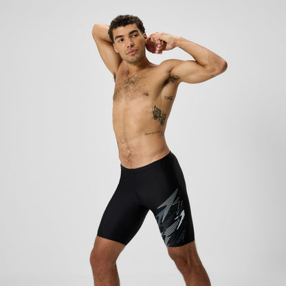 Speedo Medley Logo Jammer Grey/Black