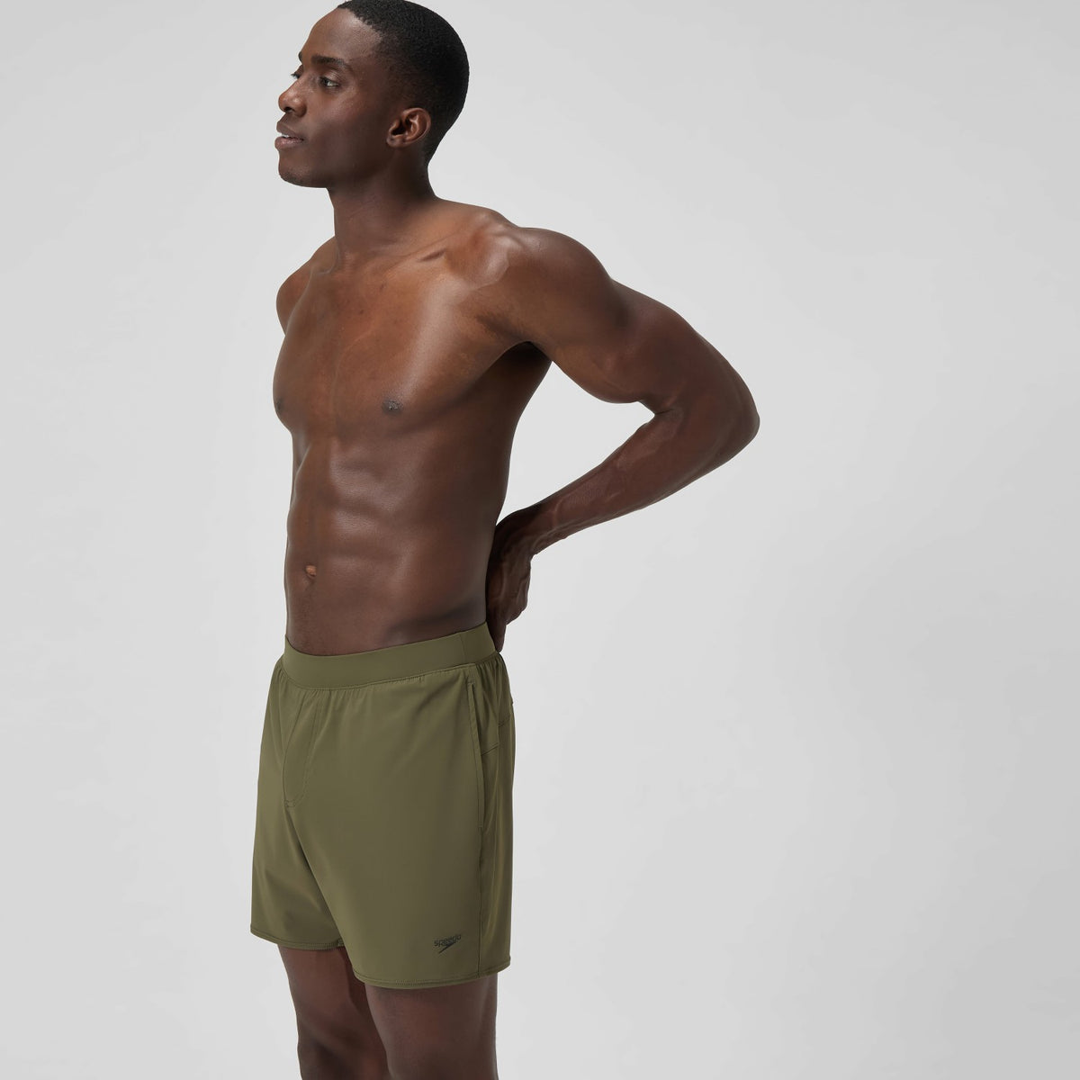 Speedo Lookout Solid Swim Shorts Green