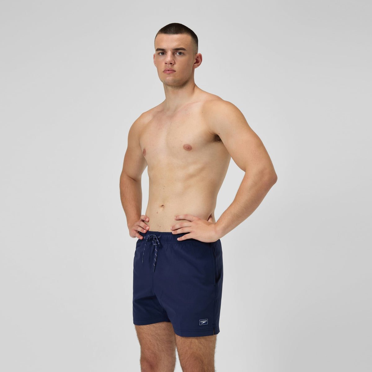 Speedo Classic Solid Redondo Edge Volley Swim Shorts Navy