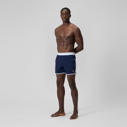 Speedo Jetstream Retro Logo Volley Swim Shorts Navy/White