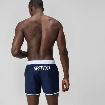 Speedo Jetstream Retro Logo Volley Swim Shorts Navy/White
