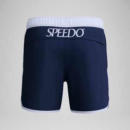 Speedo Jetstream Retro Logo Volley Swim Shorts Navy/White