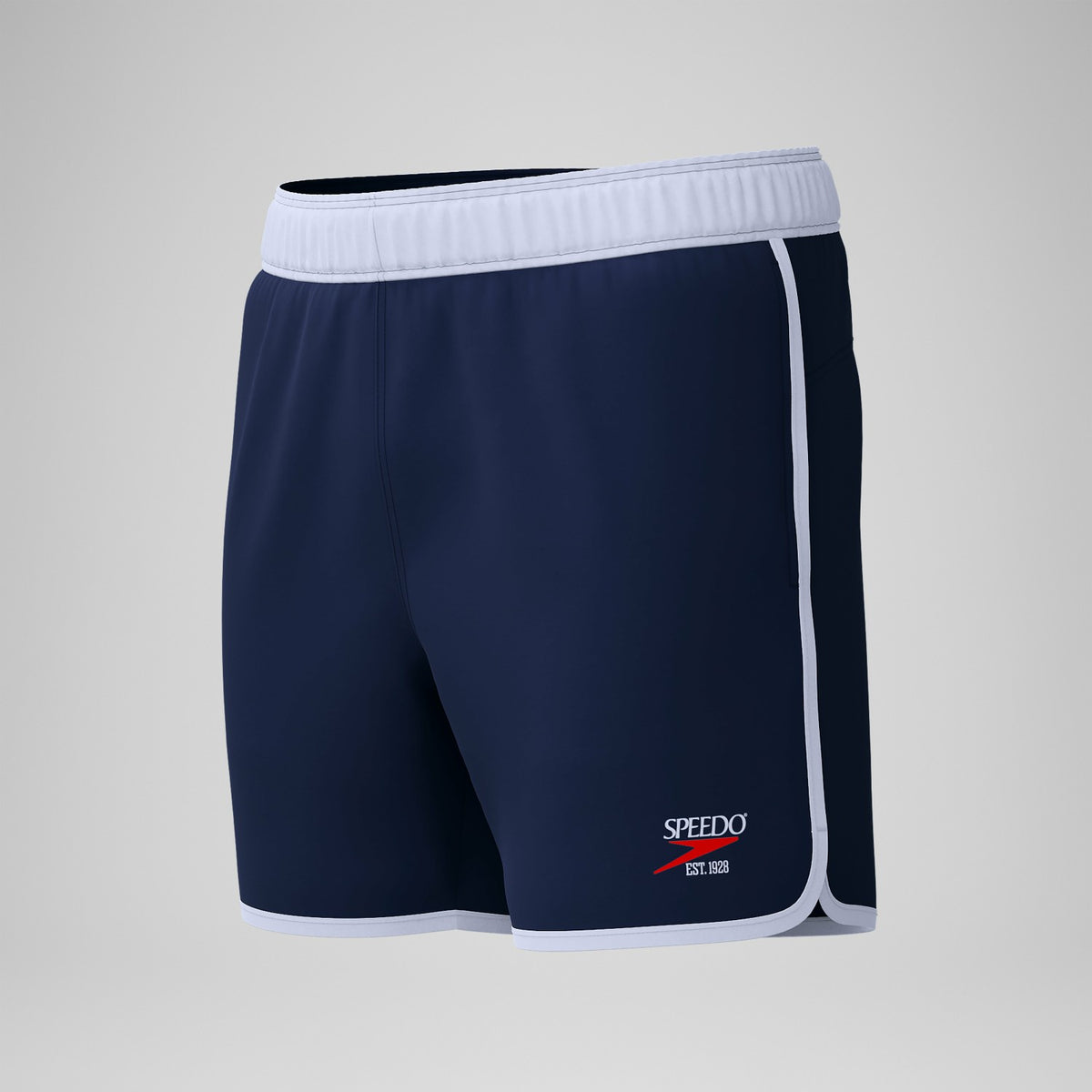 Speedo Jetstream Retro Logo Volley Swim Shorts Navy/White