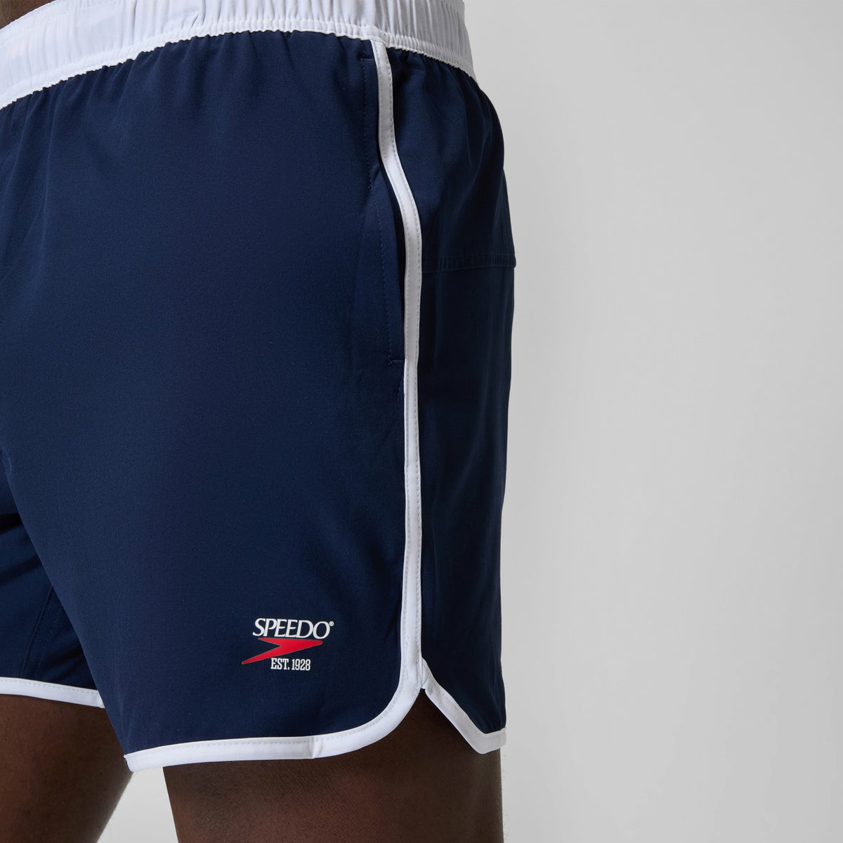 Speedo Jetstream Retro Logo Volley Swim Shorts Navy/White
