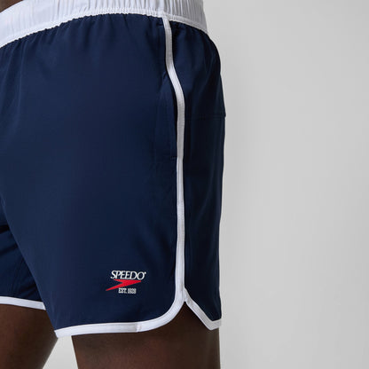 Speedo Jetstream Retro Logo Volley Swim Shorts Navy/White
