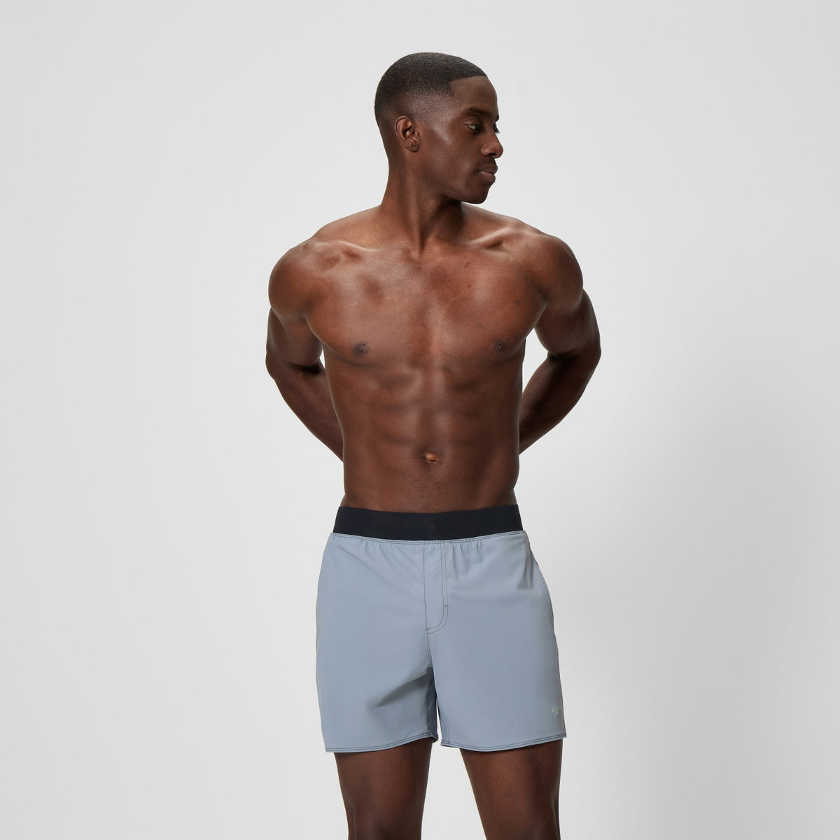 Speedo Lookout Solid Swim Shorts Grey