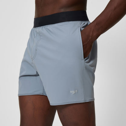 Speedo Lookout Solid Swim Shorts Grey