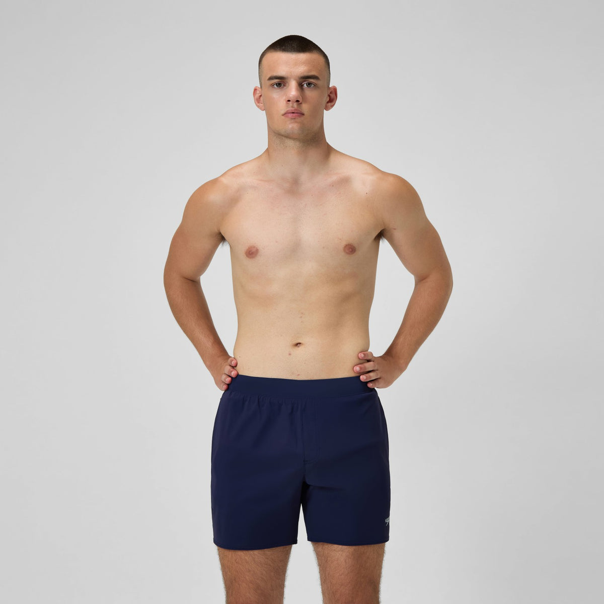 Speedo Lookout Solid Swim Shorts Navy