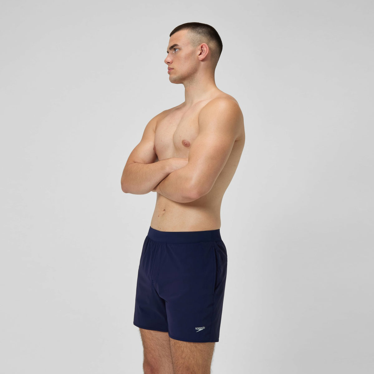 Speedo Lookout Solid Swim Shorts Navy