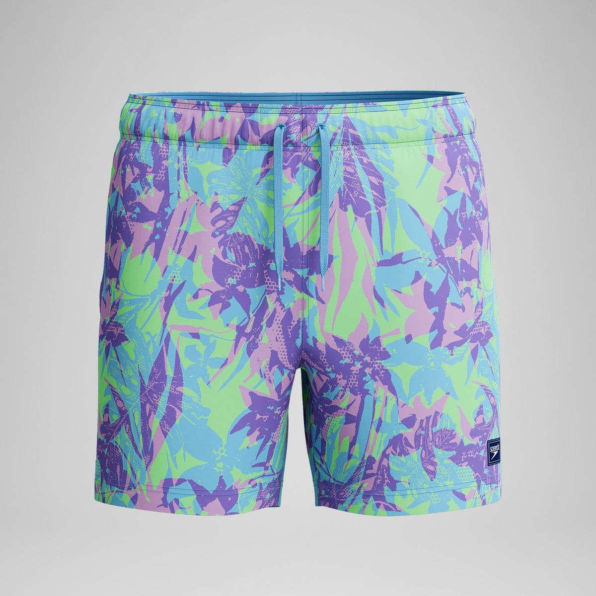 Speedo Redondo Edge Printed Swim Shorts Purple/Green