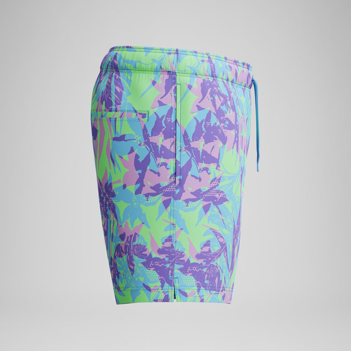 Speedo Redondo Edge Printed Swim Shorts Purple/Green