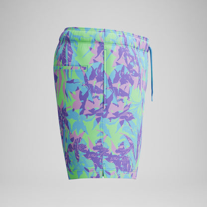 Speedo Redondo Edge Printed Swim Shorts Purple/Green