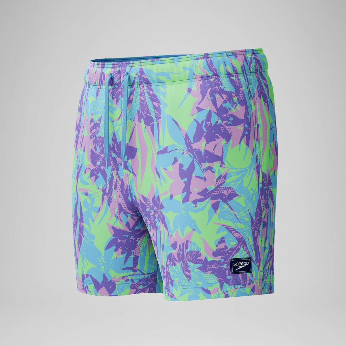 Speedo Redondo Edge Printed Swim Shorts Purple/Green