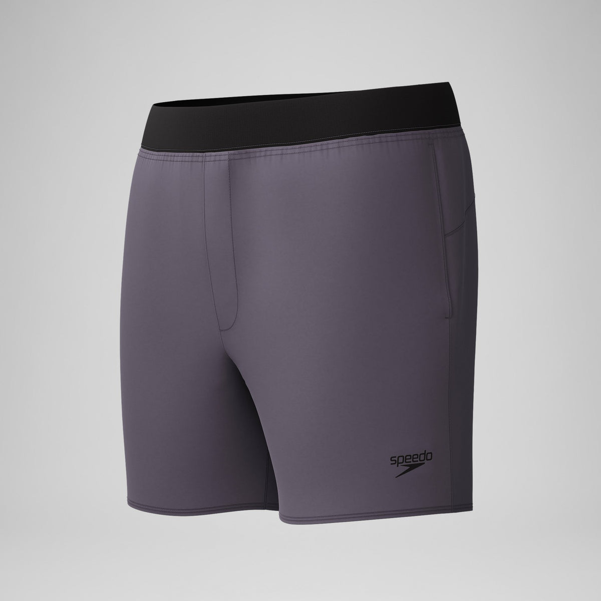 Speedo Lookout Solid Swim Shorts Grey