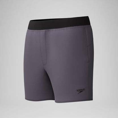 Speedo Lookout Solid Swim Shorts Grey