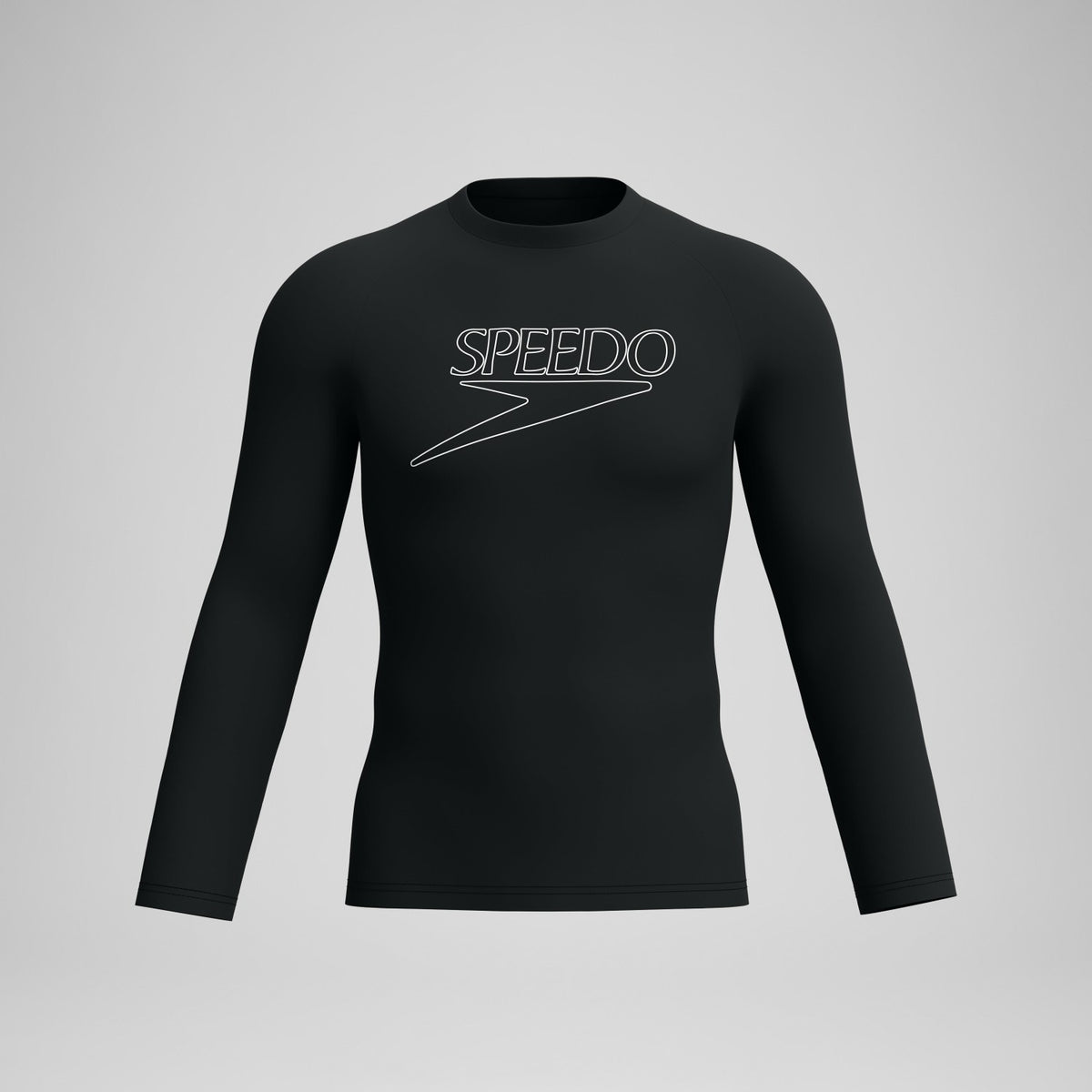 Speedo Endurance+ Logo Long Sleeve Rashguard Black