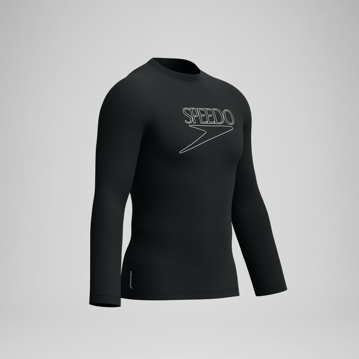 Speedo Endurance+ Logo Long Sleeve Rashguard Black