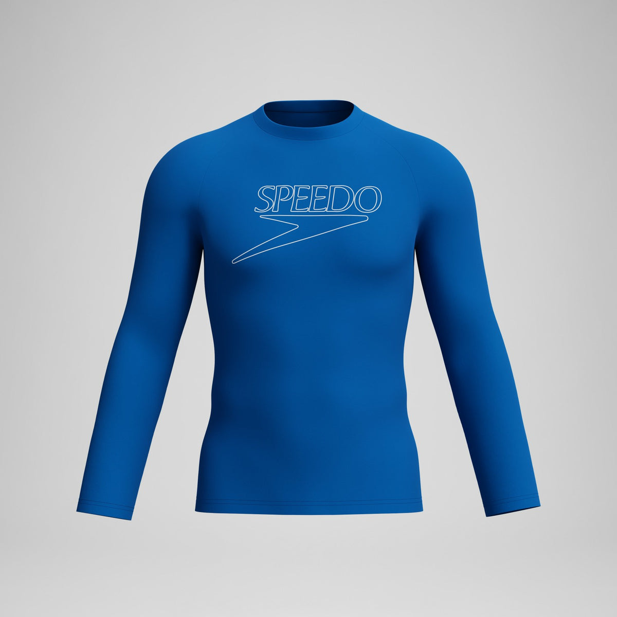 Speedo Endurance+ Logo Long Sleeve Rashguard Blue