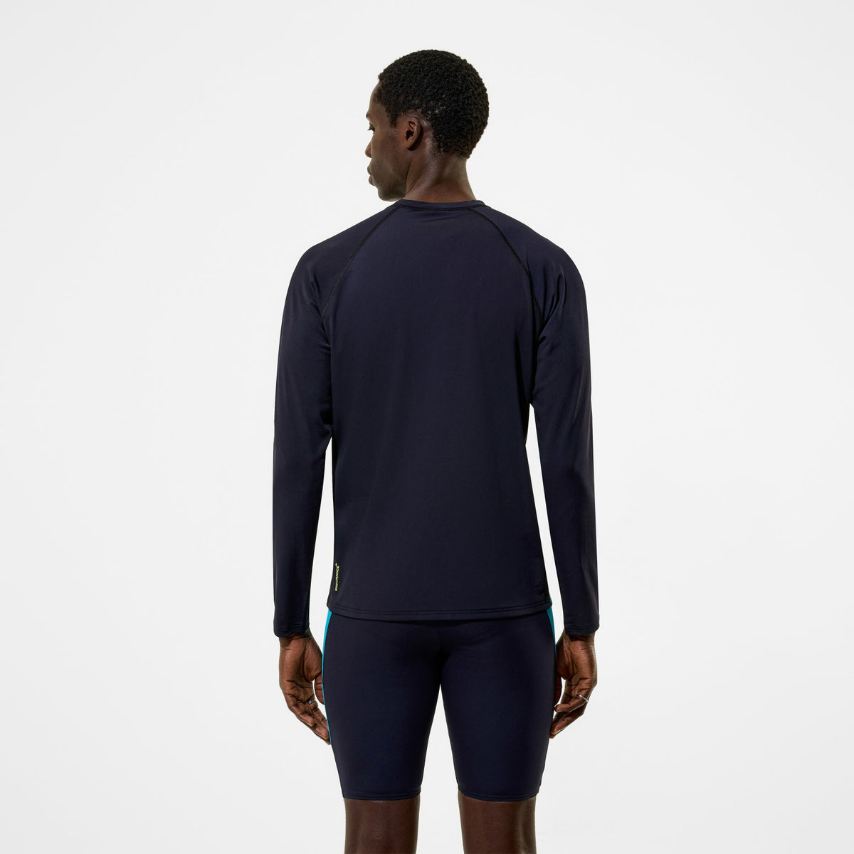 Speedo Hyperboom Splice Long Sleeve Zip Rashguard Black/Turquoise