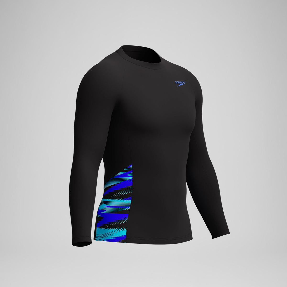 Speedo Endurance+ Splice Rash Top Black/Blue