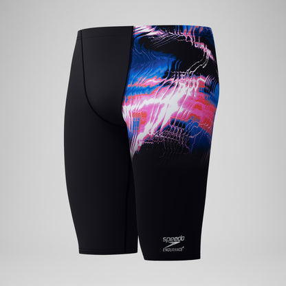 Speedo Club Training Printed Jammer Black