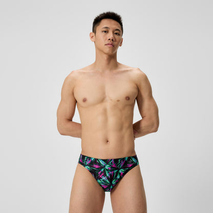 Speedo Club Training Printed Brief Green/Black