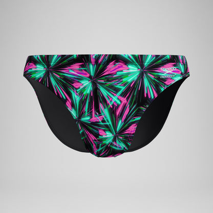 Speedo Club Training Printed Brief Green/Black