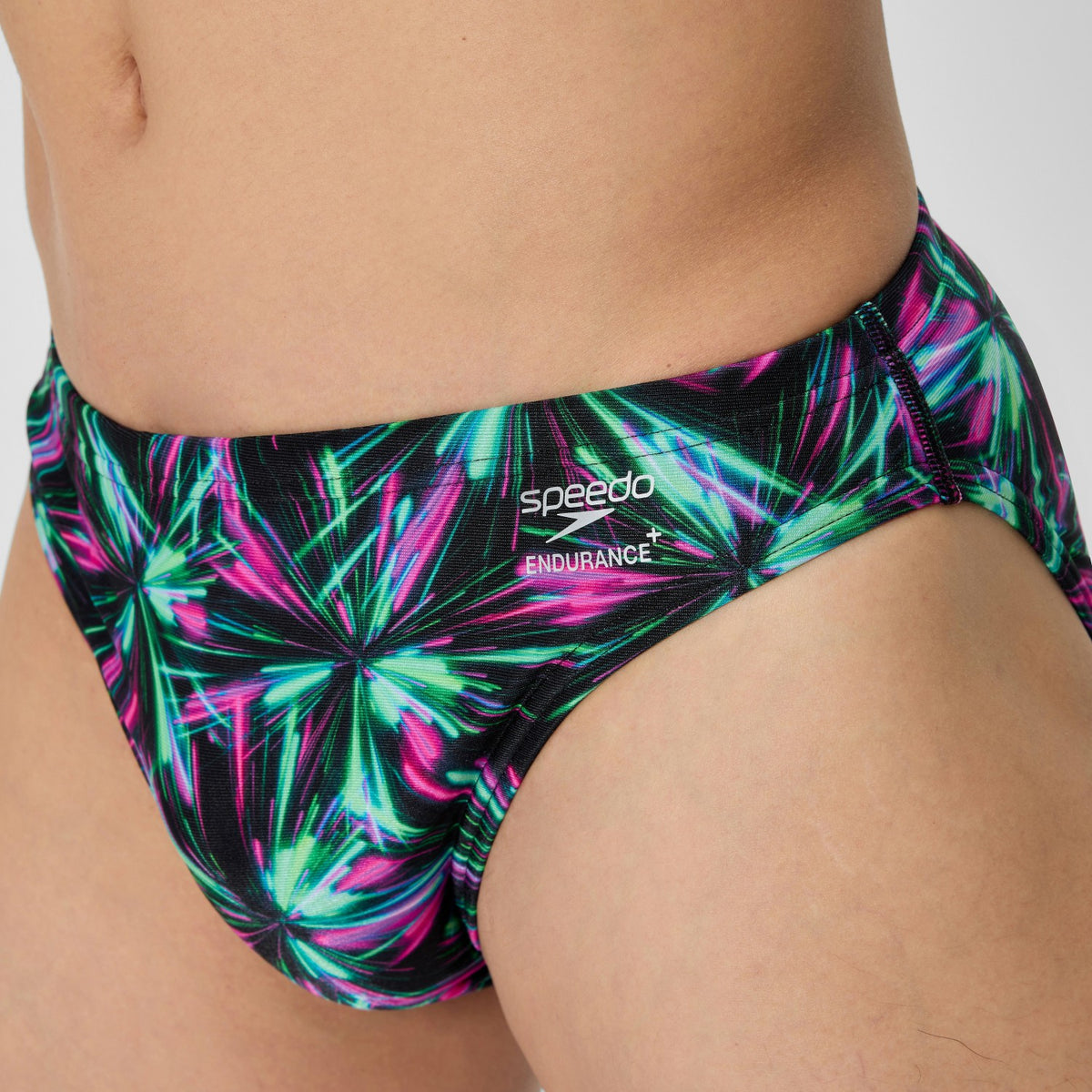 Speedo Club Training Printed Brief Green/Black