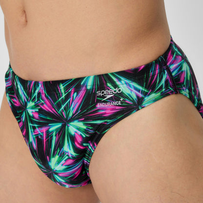 Speedo Club Training Printed Brief Green/Black