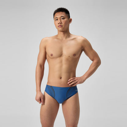 Speedo Printed V Class Movement Brief Blue
