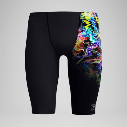 Speedo Club Training Printed Jammer Black/Green