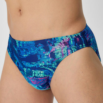 Speedo Club Training Printed Brief Navy