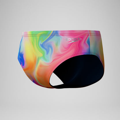 Speedo Club Training Printed Brief Pink/Yellow