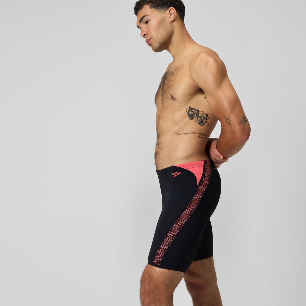 Speedo HyperBoom Splice Jammer Black/Coral