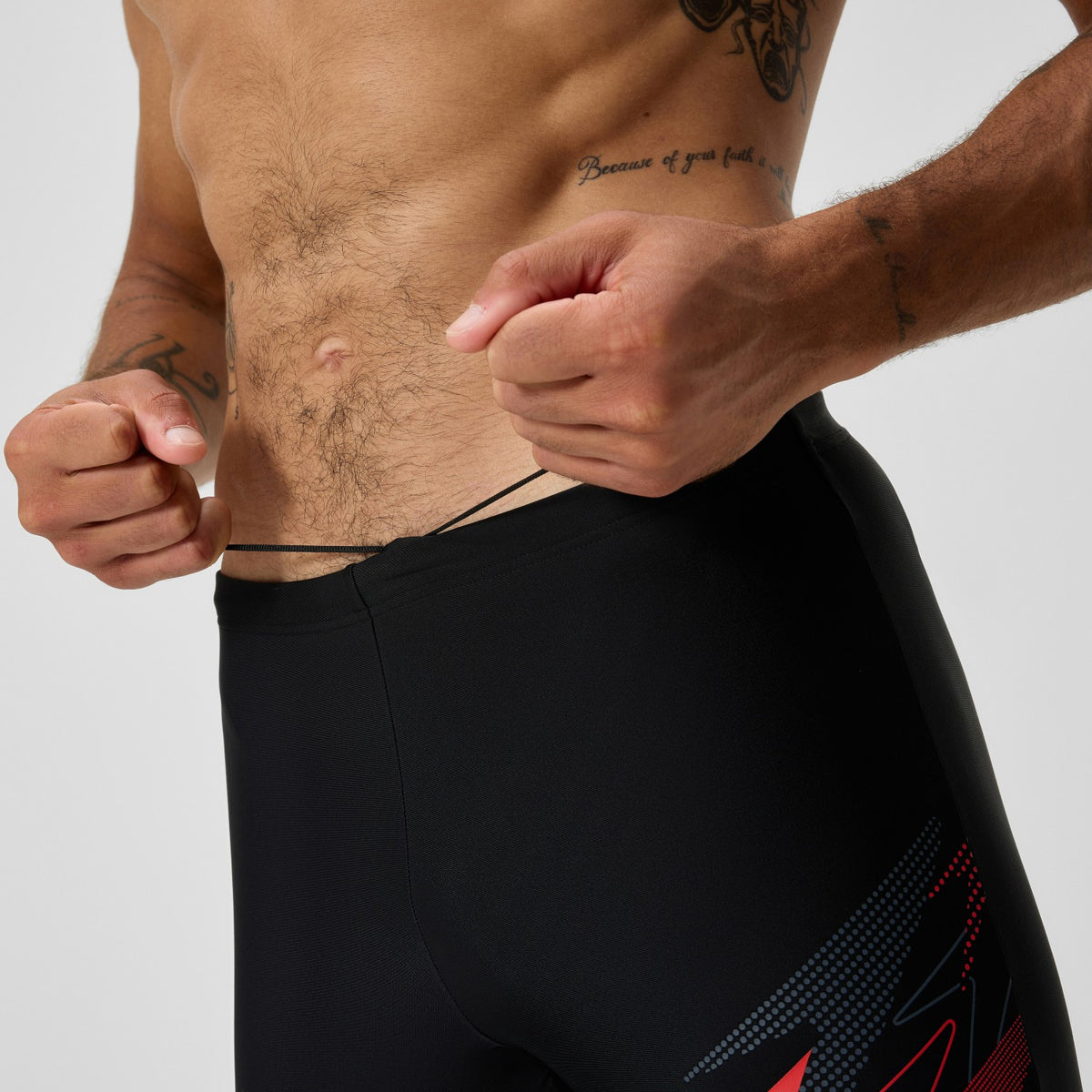 Speedo Medley Logo Jammer Black/Red