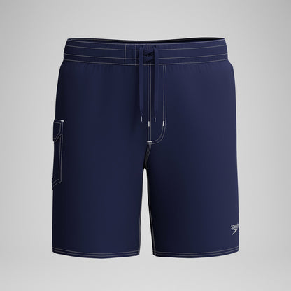Speedo Lookout Solid Boardshorts Navy