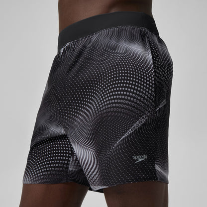 Speedo Lookout Printed Swim Shorts Grey
