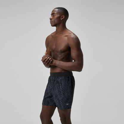 Speedo Lookout Printed Swim Shorts Black