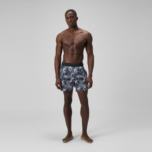 Speedo Lookout Printed Swim Shorts Grey