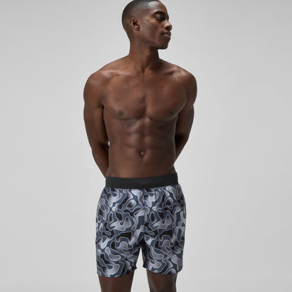 Speedo Lookout Printed Swim Shorts Grey
