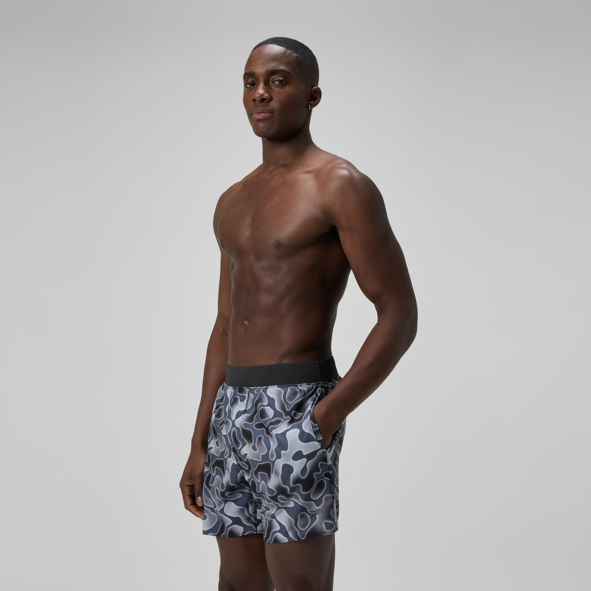 Speedo Lookout Printed Swim Shorts Grey