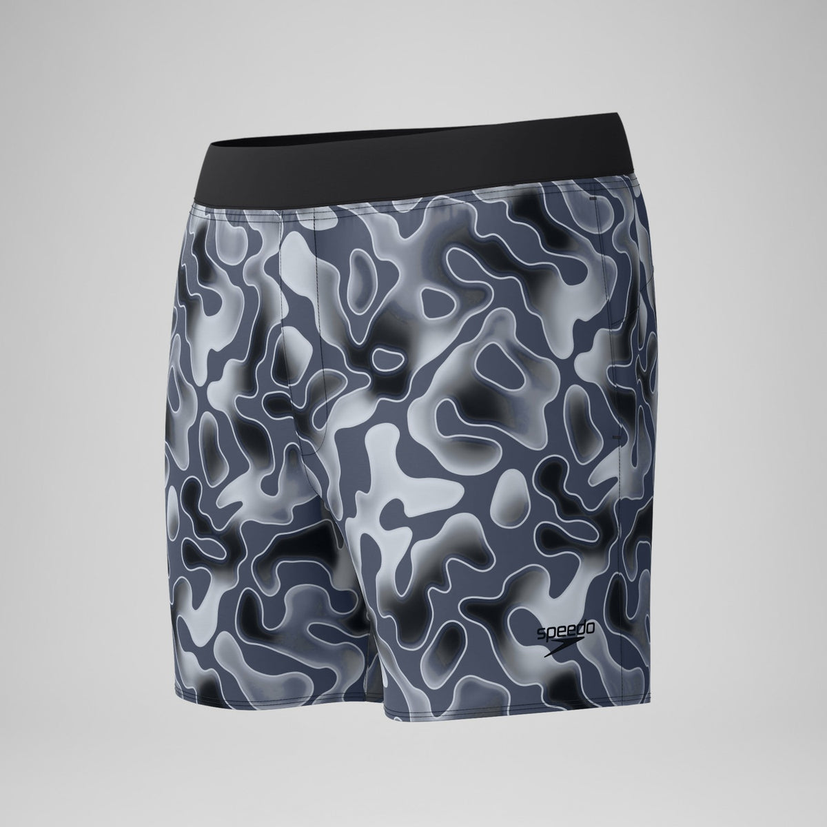 Speedo Lookout Printed Swim Shorts Grey