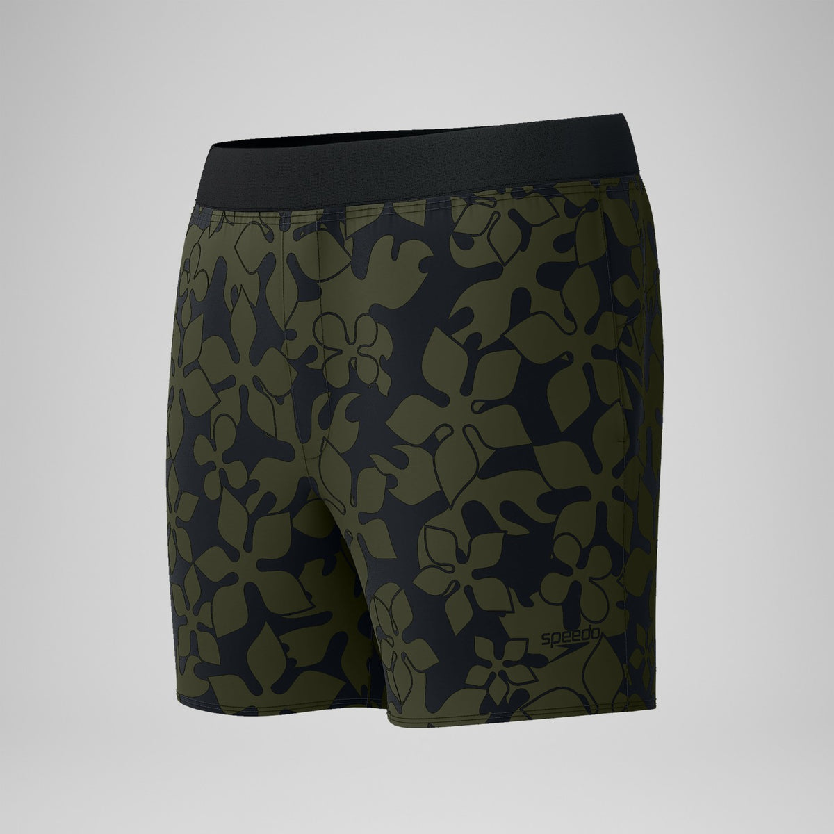 Speedo Lookout Printed Swim Shorts Dark Green