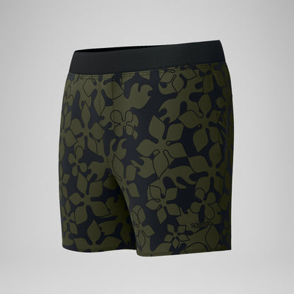 Speedo Lookout Printed Swim Shorts Dark Green