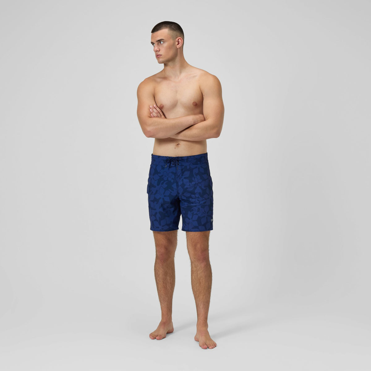 Speedo Lookout Printed Swim Shorts Navy