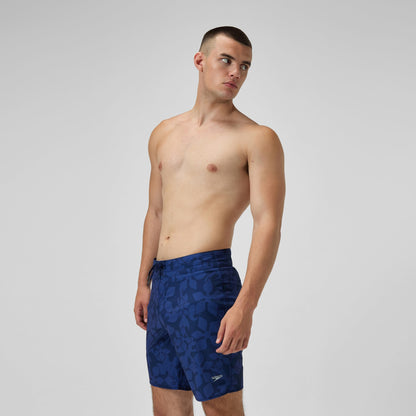 Speedo Lookout Printed Swim Shorts Navy