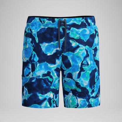Speedo Lookout Printed Boardshorts Blue