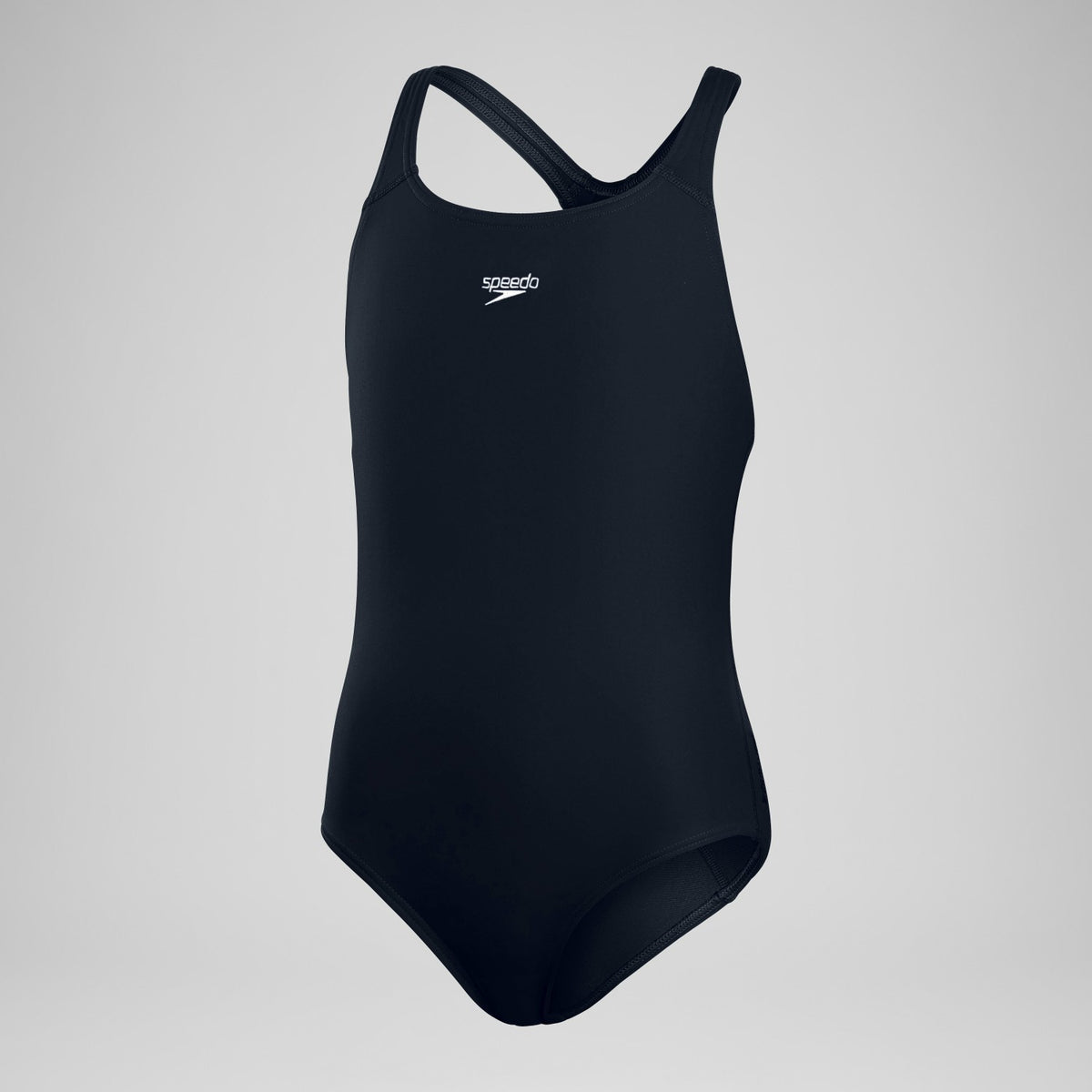 Speedo Girls' Endurance+ Medalist Swimsuit Navy
