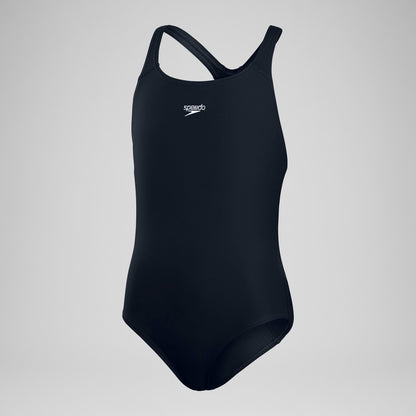 Speedo Girls' Endurance+ Medalist Swimsuit Navy